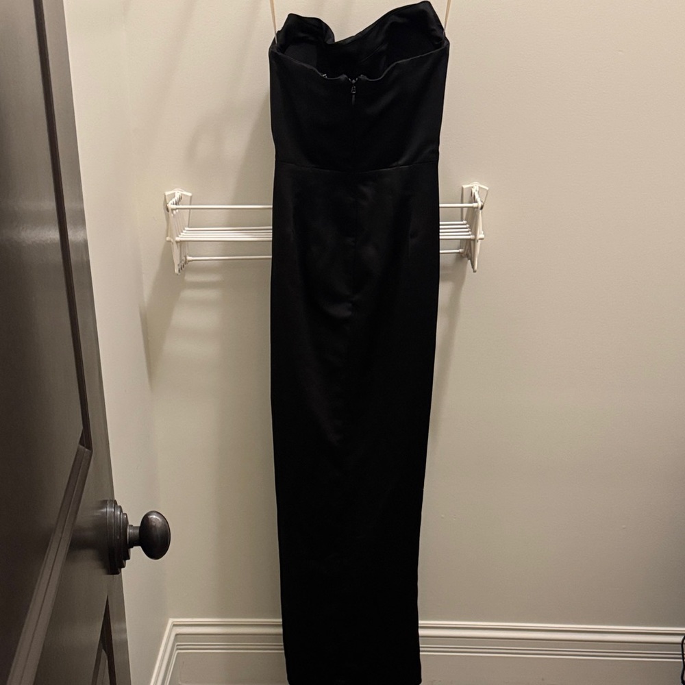 House of CB Black Strapless Gown - Picture 5 of 5